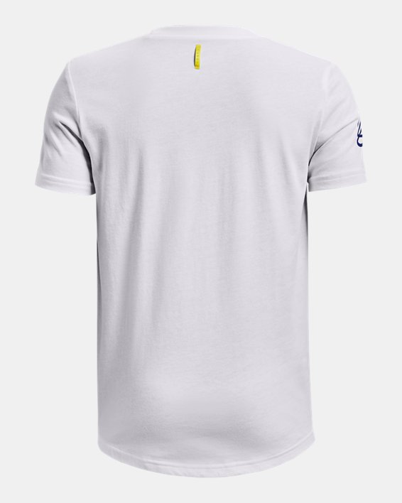 Boys' Curry Super Steph T-Shirt, White, pdpMainDesktop image number 1